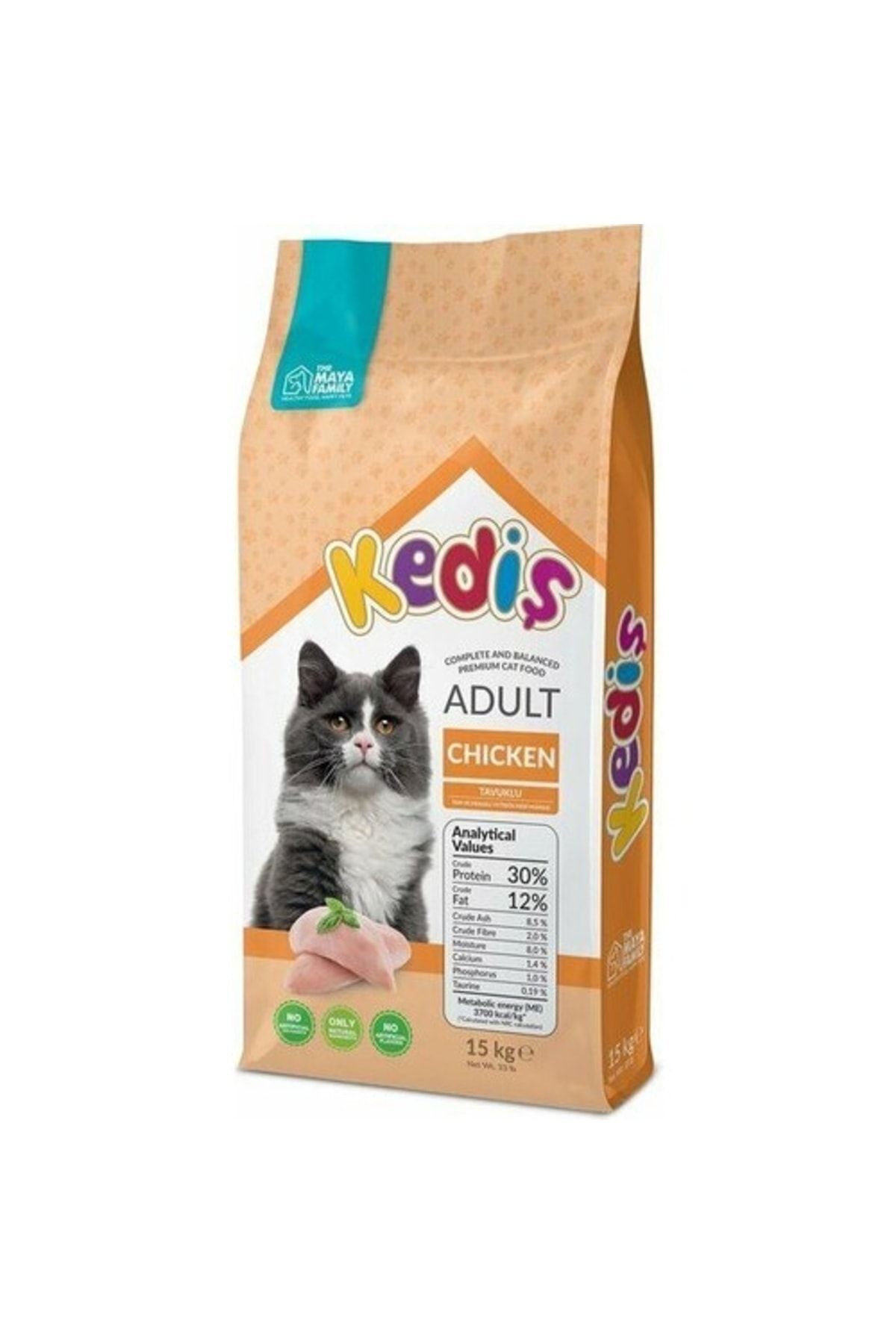 Yetişkin Tavuklu Kedi Maması 15 KG