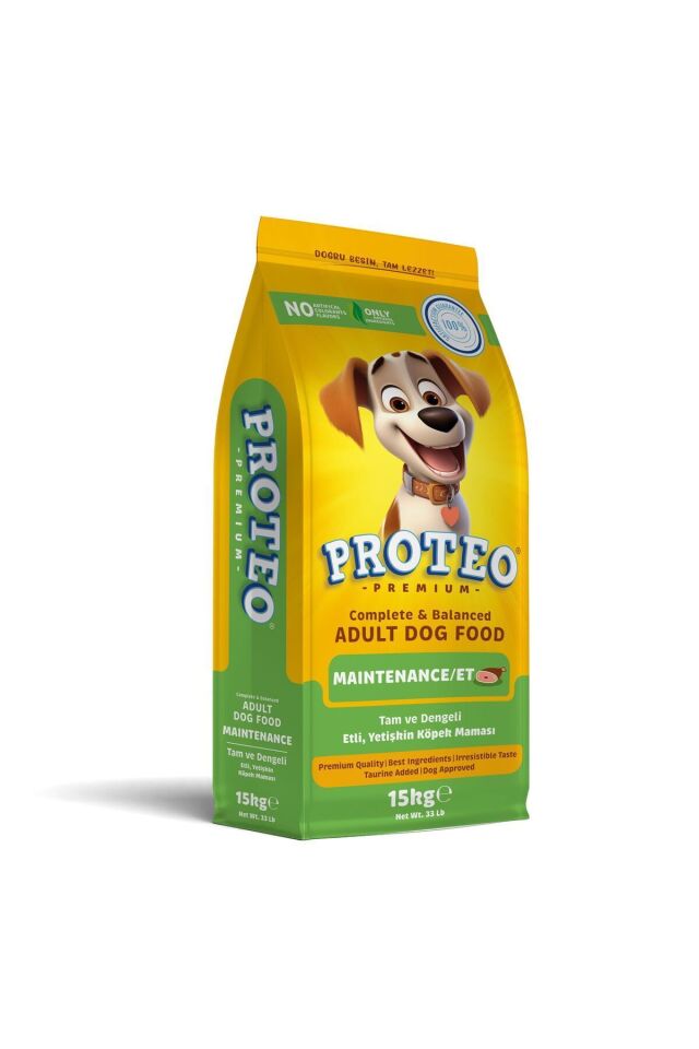 Maintenance & Etli Yetişkin Köpek Maması 15 Kg